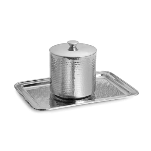 Florentine Hammered Collection, 2 Quart Ice Bucket, Stainless Steel